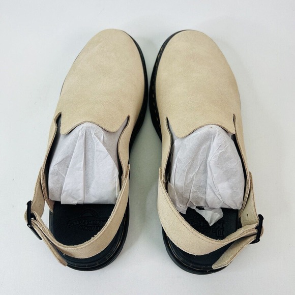 Dr. Martens Carlson Warm Sand Suede Mule / Sandal Men’s Size 10 Women’s Size 11 - Picture 7 of 7